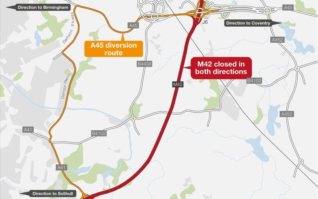 Full advice for holidaymakers travelling to Birmingham Airport this weekend as major motorway is closed
